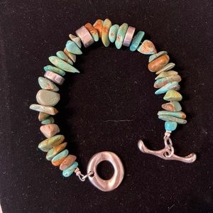Turquoise and Sterling silver bracelet